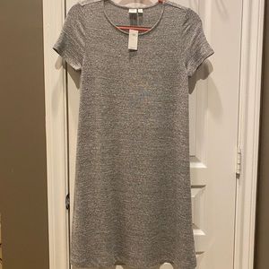 Simple gray gap dress